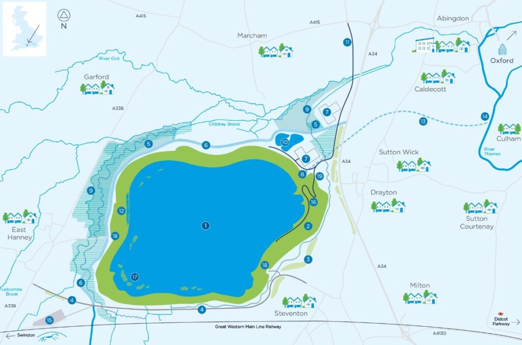 Thames Water map of the proposed site of the Abingdon Reservoir