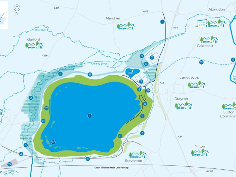 Thames Water map of the proposed site of the Abingdon Reservoir